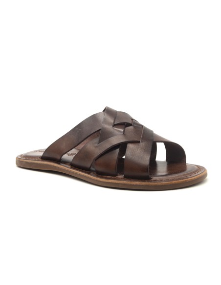L'Angolo del Cuoio sandalo con maxi fascia